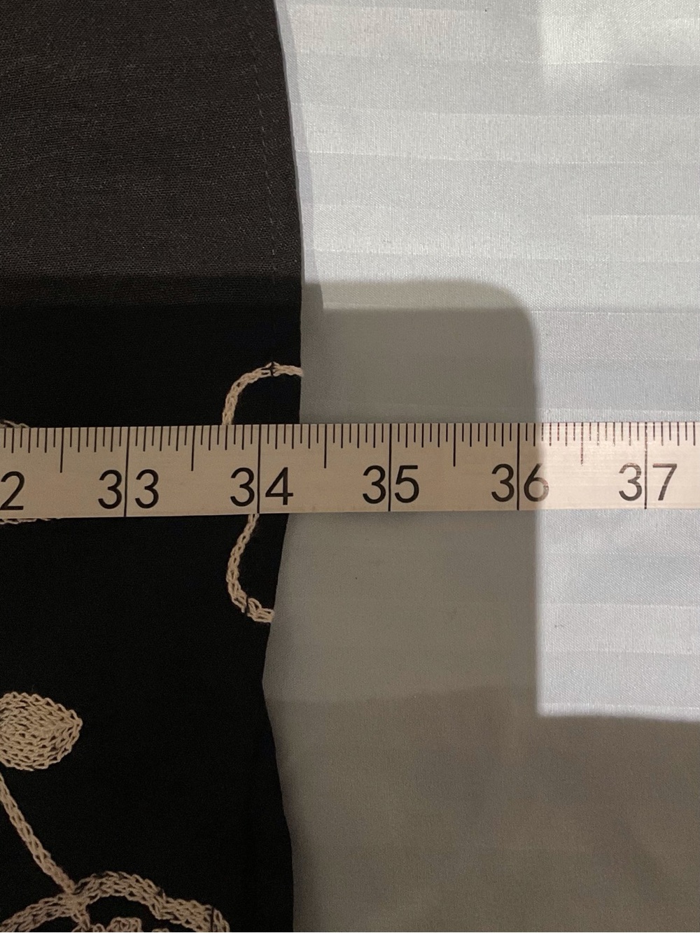 Black Floral Embroidered Tiered Maxi Skirt xl - Picture 4 of 5